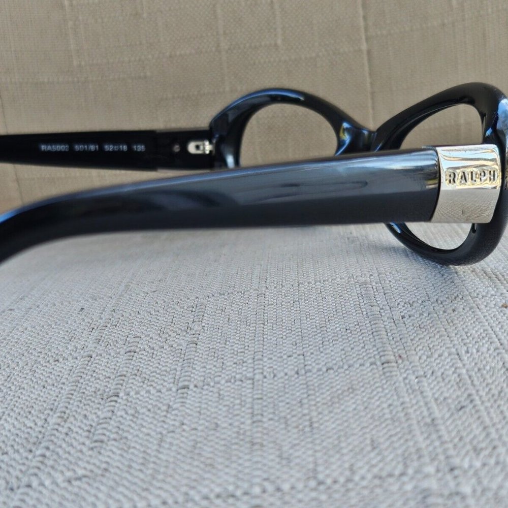Ralph Lauren Ladies Glasses Frame Black Tone Eyeglasses 52[]18 135 RA5003 - Picture 5 of 11